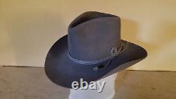 Resistol Western Cowboy Cowgirl Hat 4X Beaver Size 6 3/4 Grey Pinch Front