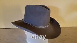 Resistol Western Cowboy Cowgirl Hat 4X Beaver Size 6 3/4 Grey Pinch Front