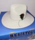 Resistol Western Cowboy Hat 4x Beaver Long Oval Silver Belly Size 6 7/8