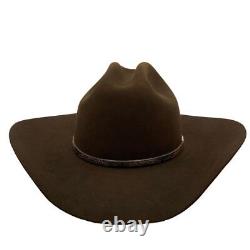 Resistol Western Cowboy Hat Colton XXXX Beaver Chocolate Suede Eight Size 7 1/8