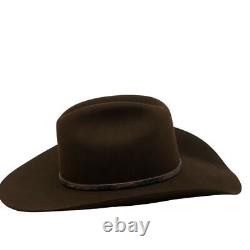 Resistol Western Cowboy Hat Colton XXXX Beaver Chocolate Suede Eight Size 7 1/8