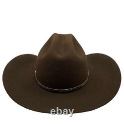 Resistol Western Cowboy Hat Colton XXXX Beaver Chocolate Suede Eight Size 7 1/8