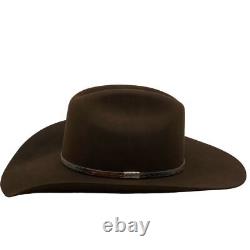 Resistol Western Cowboy Hat Colton XXXX Beaver Chocolate Suede Eight Size 7 1/8