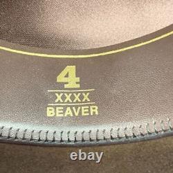 Resistol Western Cowboy Hat Colton XXXX Beaver Chocolate Suede Eight Size 7 1/8