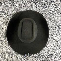 Resistol Western Hat Black Self Conforming Beaver Felt Wide Brim Cowboy 21