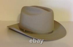 Resistol X Double X Silver Belly Long Oval Western Cowboy Hat withBox 7 1/4