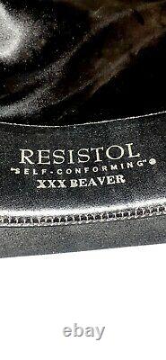 Resistol XXX Beaver 2 Feather Headband COWBOY HAT Size 7 VINTAGE