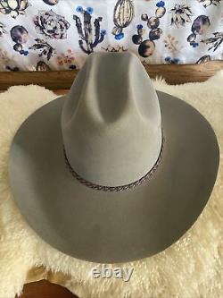 Resistol XXXX Beaver Self Conforming Western Cowboy Hat 7 1/4 Grey