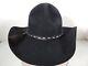 Resistol Xxxx Self Conforming Black Western Cowboy Hat 4x Beaver Size 6 7/8