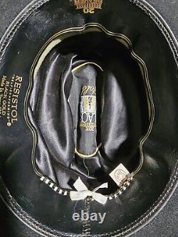 Resistol cowboy hat black gold 20x