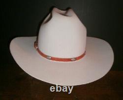 Resistol sz 7 1/8 Cowboy Hat 5X Beaver Self Conforming Beige Felt Made in USA