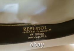 Resistol vintage Cowboy Hat 7-3/8 5x Beaver 1980's Palomino / Cutter Bill's