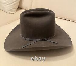 Resistor Grey Size 7 1/8 Made In Texas USA 4X Beaver Self-Conforming Western Hat