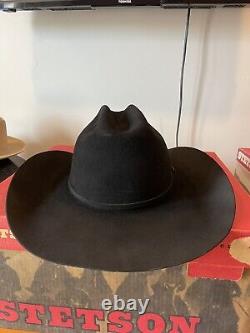 Rodeo King 10x Beaver Quality Felt Cowboy Hat Size 7 1/4 Cattleman Buckle
