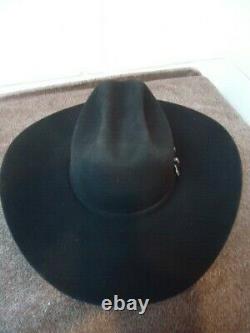 Rodeo King 20X Beaver Black Cowboy Hat Excellent Condition 6 7/8