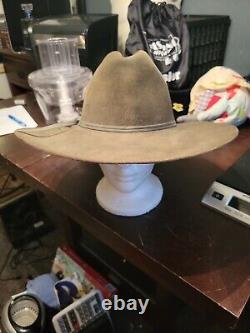 Rodeo King 4XXXX Beaver Fur Felt Cowboy Hat size 7 Long Oval EUC