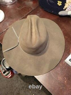 Rodeo King 4XXXX Beaver Fur Felt Cowboy Hat size 7 Long Oval EUC