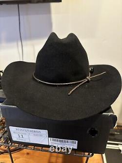 Rodeo King 5X Beaver Black Cowboy Hat Men's Sz 7 1/4 USA