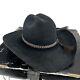 Rodeo King 5x Beaver Black Western Cowboy Hat Felt Men's Sz 7 1/4 Usa W. Box