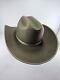 Rodeo King 5x Beaver Felt Hat 7 5/8 Cowboy Light Brown Tan Trim
