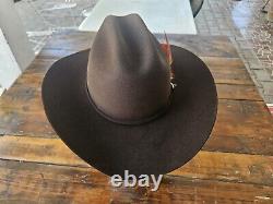 Rodeo King 5X Beaver Western Cowboy Hat Men's Chocolate Brown