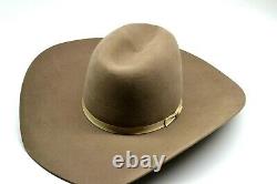 Rodeo King 7X BEAVER PECAN Felt SIZE 6 7/8 Cowboy Hat USA MADE $205