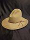 Rodeo King Beaver Quality 4xxxx Tan Brown Western Hat Braided Leather Sz. 7 1/8