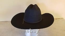 Rodeo King Black Western Cowboy Hat 5X Beaver Quality Felt Size 6 7/8 Excellent