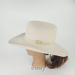 Rodeo King Men's 20X Beaver Western Hats Size 7 1/2 Natural Beige Cowboy Hat