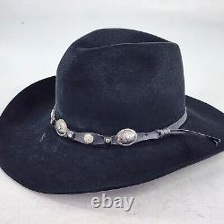 Rodeo King Miller Stockman Cowboy Hat Size 7 1/8 Black 5X Beaver Quality Western