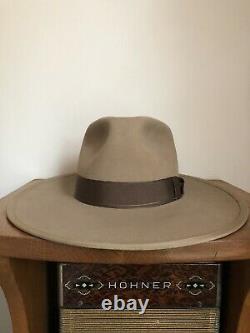 SALE! Vintage (Restored) Resistol Fedora Cowboy Hat Wide Brim 7 3/8 Nice