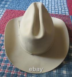 STETSON 10X Beaver Vintage Biege Classic Rancher Style Western Hat Size 6 7/8-7