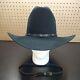 Stetson 4x Beaver Black Cowboy Hat Leather Hat Band Extra Band 7 1/4