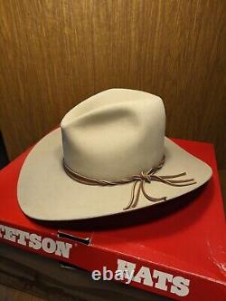 STETSON 4X Skyline SILVERBELLY Cowboy Hat Size 7 1/2 BRAND NEW