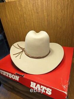 STETSON 4X Skyline SILVERBELLY Cowboy Hat Size 7 1/2 BRAND NEW