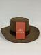 Stetson Cowboy Hat 4x Beaver Xxxx Size 7 Band Buckle Brown With Box