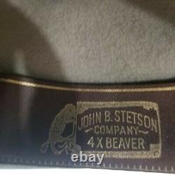 STETSON Kemo Sabe Aspen Men's 4X Beaver Tan Vintage Western Siz 7 5/8 Cowboy Hat