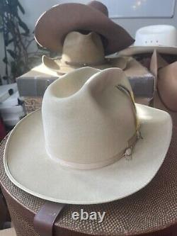 STETSON OPEN ROAD SILVER BELLY 6x BEAVER. VERY COWBOY HAT 1960'S