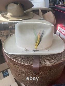 STETSON OPEN ROAD SILVER BELLY 6x BEAVER. VERY COWBOY HAT 1960'S