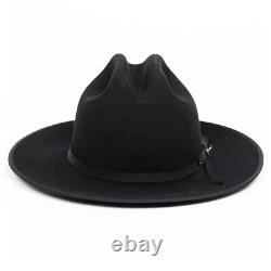 STETSON Open Road 6X Fur Felt Black Western Hat (SFOPRD-052607)