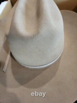 STETSON Rancher 4X Beaver Cowboy Hat XXXX 7 1/8 withBox GOOD Shape Fawn Color