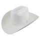 Stetson Shasta 10x Cowboy Hat -white With 5 Crown & 4 Brim 7 1/4