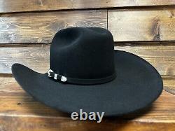 STETSON SHASTA 10X PREMIER FELT COWBOY HAT BLACK Handmade in, Texas