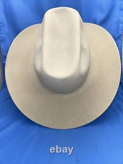 STETSON Valley Silverbelly Beaver Cowboy Hat withOriginal Box Vintage 7 1/8
