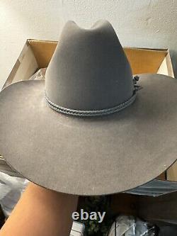 STETSON Vintage Felt Grey Hat. Sz 7 1/8 57 USA EUC