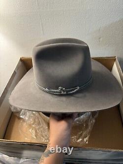 STETSON Vintage Felt Grey Hat. Sz 7 1/8 57 USA EUC