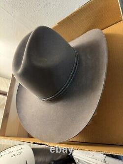 STETSON Vintage Felt Grey Hat. Sz 7 1/8 57 USA EUC