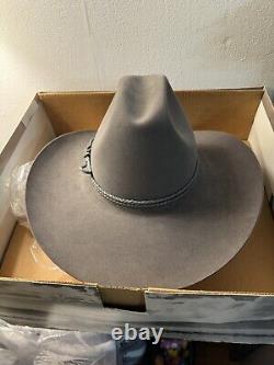 STETSON Vintage Felt Grey Hat. Sz 7 1/8 57 USA EUC