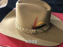 STETSON WINNER model vintage cowboy hat Camel color Sz 7 4X Beaver XXXX IN BOX