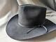 Stetson Black 7 Fur Felted 3x Beaver Cowboy Hat Western Evanston